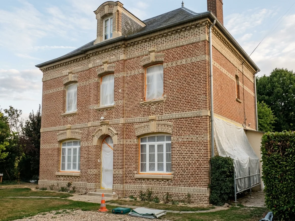 Hydrogommage de façade à Seine-et-Marne